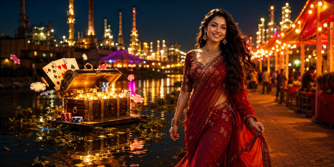 রাতের বাজারে পোকার গেমের আনন্দ