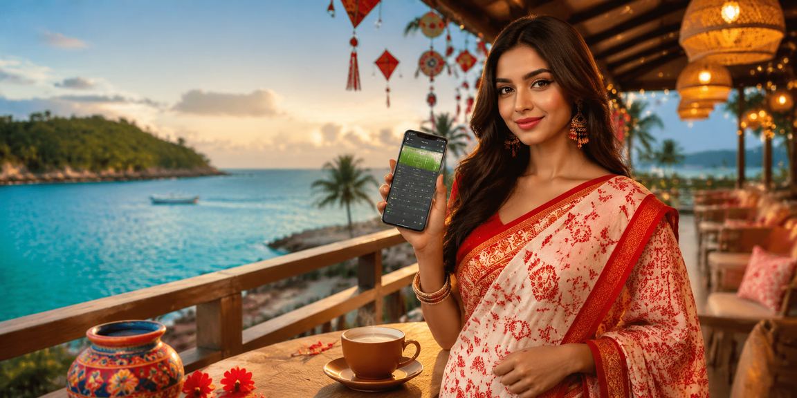 পহেলা বৈশাখে সেন্টমার্টিনে মোবাইলে xxx9999 বোনাস ক্লেম করছেন একজন খেলোয়াড়